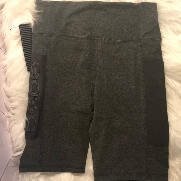 Bebe sport bike shorts with mesh pockets on both sides. Shorts are size small. - Picture 3 of 3